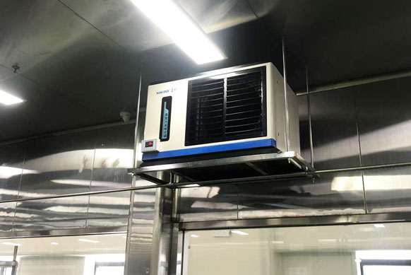 食品加工車間制冷降溫，應(yīng)用蒸發(fā)冷省電空調(diào)- 臥式軸流機型